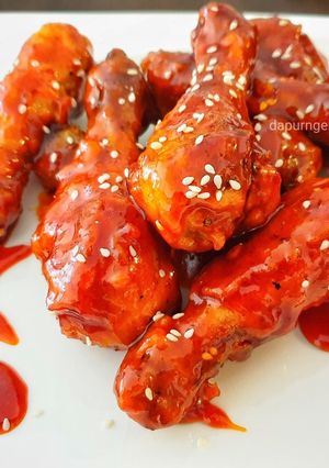 Foto resep Dakgangjeong (닭강정) Sweet Crispy Korean Fried Chicken