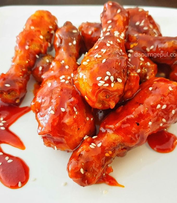 Foto resep Dakgangjeong (닭강정) Sweet Crispy Korean Fried Chicken