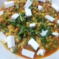 Matar Paneer Korma A picture of Matar Paneer Korma.