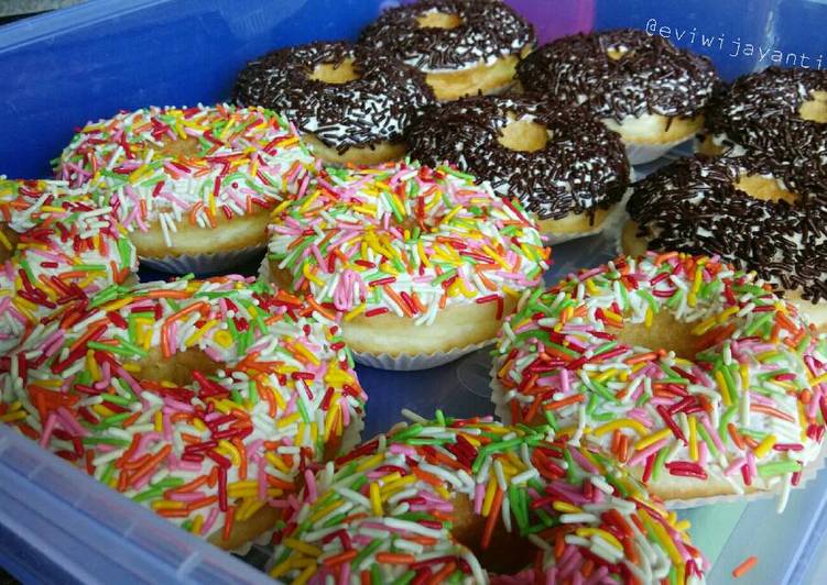 Donat Kampoeng Eggless Empuk (simple banget + irit banyak)