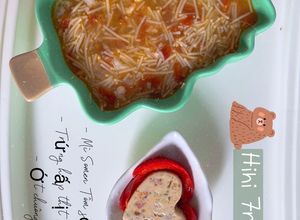 Hình của món Trứng hấp thịt bằm rau củ 🥦🥬🥕 Bé ăn dặm 7m+.