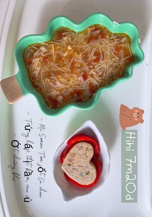 Hình của món Trứng hấp thịt bằm rau củ 🥦🥬🥕 Bé ăn dặm 7m+.