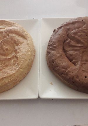 A picture of 3 Ingredient Sponge Cake #4weekschallenge #charityrecipe.