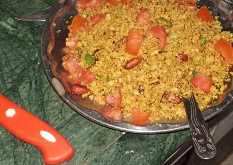 Recipe: Yummy Roti ka poha
