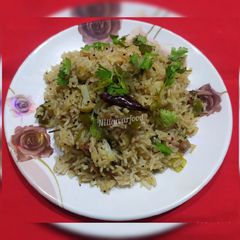 A picture of Masala pulao recipe / veg biryani pulao.