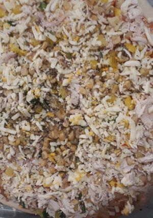 عکسی از دستور پیتزا با خمیر خودم پز