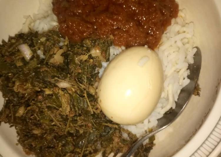 Rice stew & xogale with egg