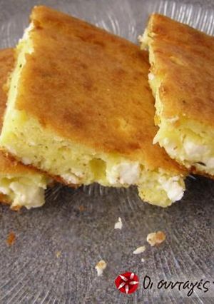 A picture of Lazy cheese pie (without filo).