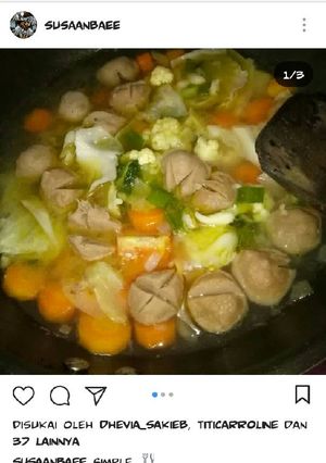 Foto resep Sop baksoo