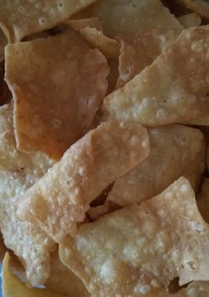 Foto resep Keripik pangsit keju