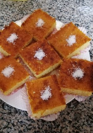 صورة لوصفة بسبوسة