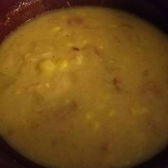 A picture of New England Corn Chowder.