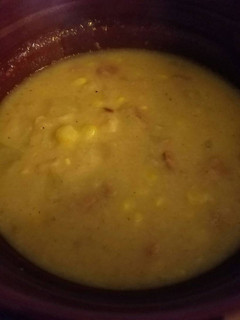 A picture of New England Corn Chowder.