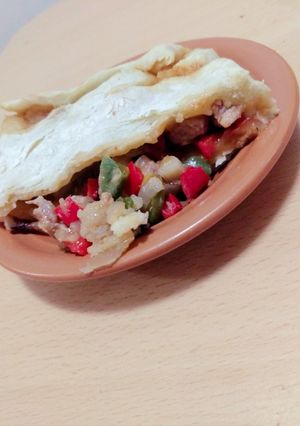 Una foto de Tarta de Bondiolita (o Wrap gigante)
