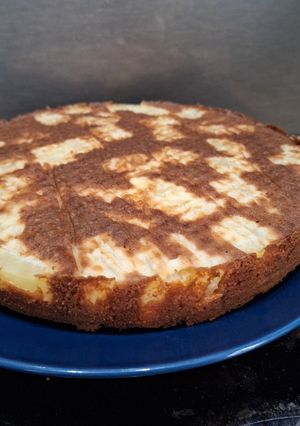 Une photo de Gateau renversé coco ananas