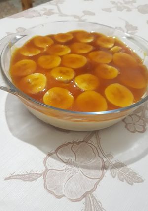 صورة لوصفة تحلية بالموز والكراميل