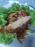 Hamburg หมู (สไตล์ญี่ปุ่น) ราดซอสหอมใหญ่