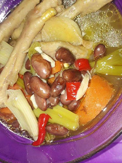 Foto resep Sup ayam kampung kacang merah