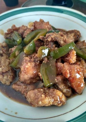 Foto resep Ayam Lada Hitam (bumbu instan)