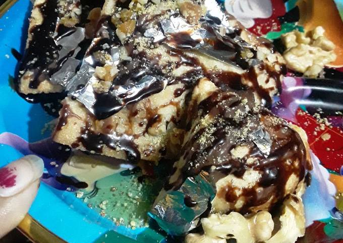 How to Cook Appetizing Choco wallnut scotch lava wonton