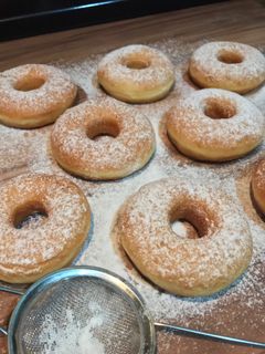 Foto resep Donat empuk tanpa kentang by me :)