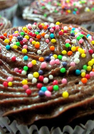 A picture of Chocolate Cupcakes (Eggless).