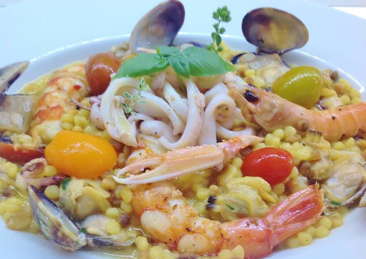 Fregola sarda con pesce