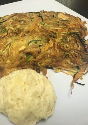 Una foto de 🐟Filete de tilapia en crosta mixta 🍠