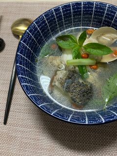 枸杞蛤蜊石斑魚湯 的食譜成品照片