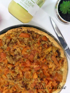 Une photo de Tarte thon tomates moutarde
