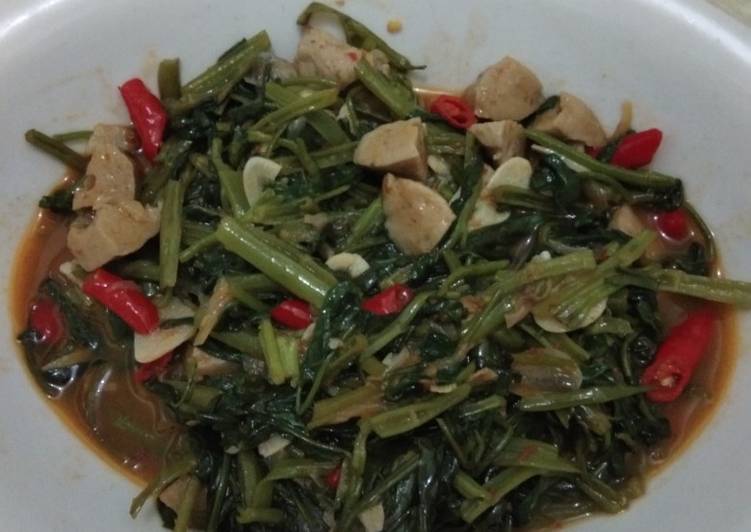 Tumis Kangkung Bakso