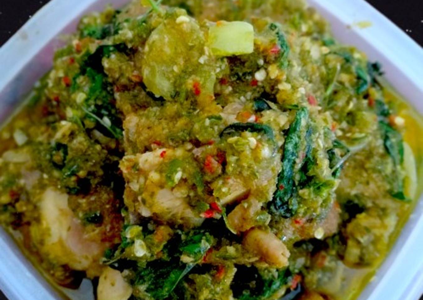 Ayam kemangi cabe hijau