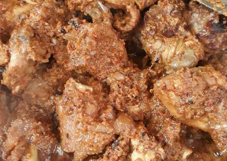 Resep Terbaik Resep rahasia rendang ayam kampung Praktis Enak