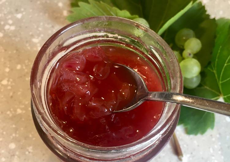 Step-by-Step Guide to Make Favorite Grape Vine &amp; Red Onion Jelly 🍇