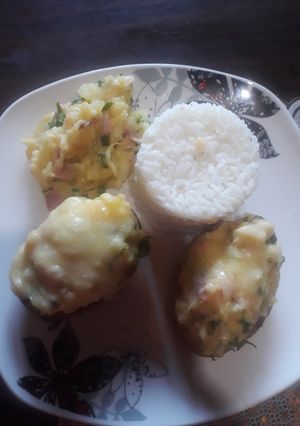 Una foto de Papas rellena con estilo