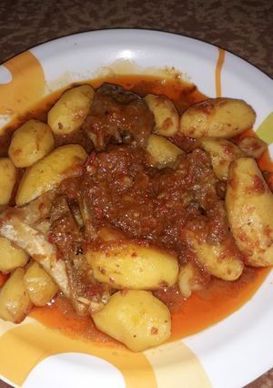 A picture of Patetoes porridge.