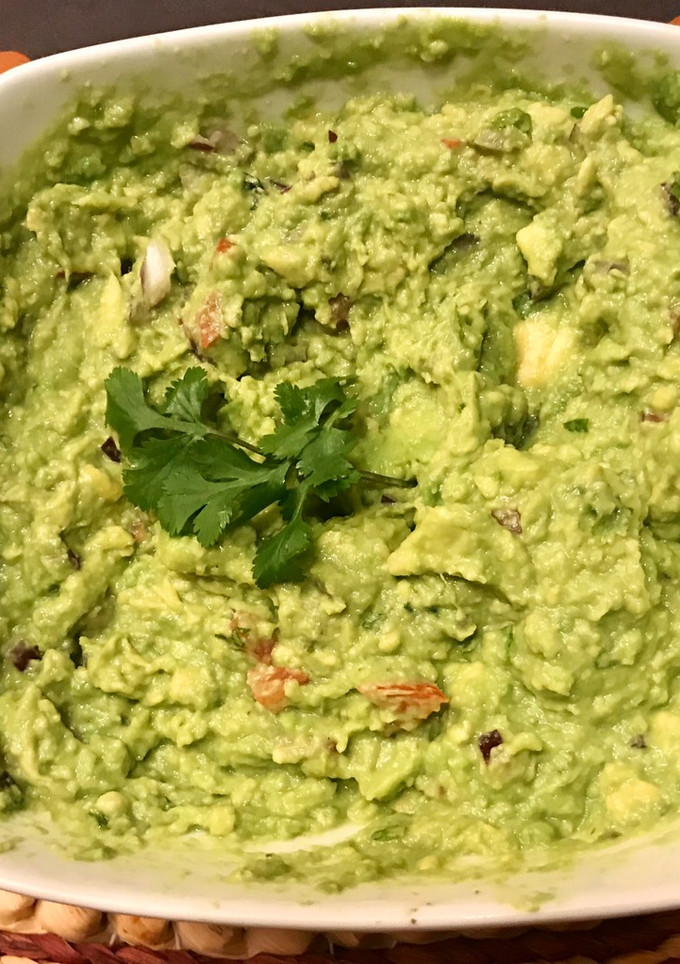 Una foto de Guacamole casero