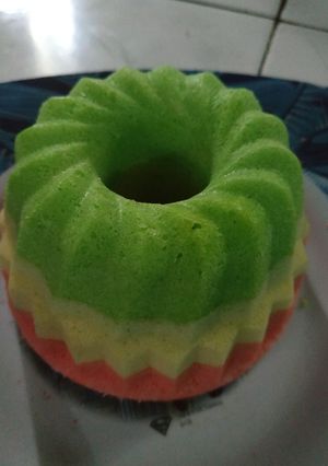 Foto resep Bolu kukus 3 warna