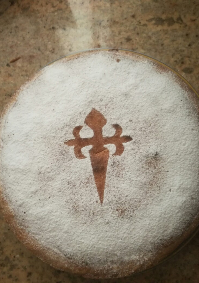 Una foto de Tarta de Santiago