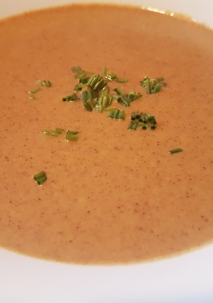 Una foto de Crema Champiñones, Zanahoria y Jengibre