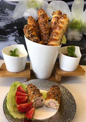 Zdjęcie przepisu Parówki w cieście🌭.