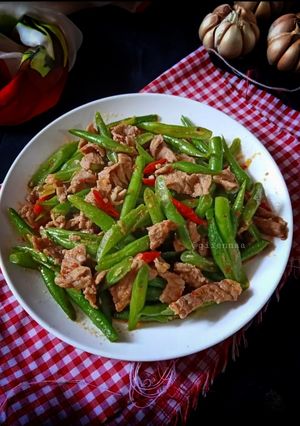 Foto resep Buncis daging pedas saos tiram