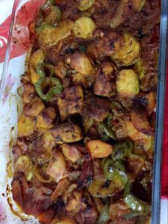 صورة لوصفة صينية خضار ودجاج بدبس الرمان 👌🏻😋