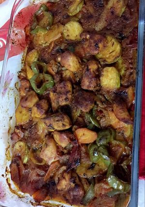 صورة لوصفة صينية خضار ودجاج بدبس الرمان 👌🏻😋