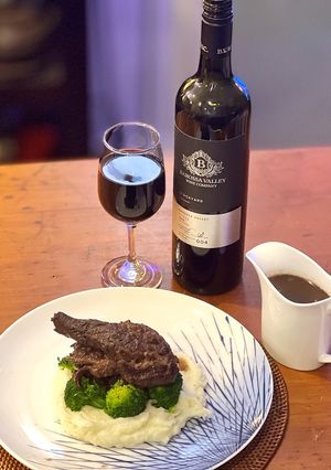 A picture of Braised beef short ribs.