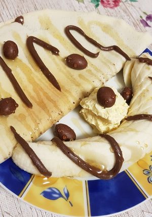 صورة لوصفة كريب بالنوتيلا 😍
