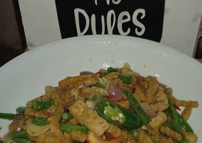 Yuk intip, Resep membuat Tumis Tempe kacang Cabe hijau  menggugah selera