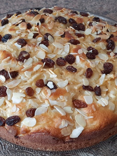 Una foto de Pastel de manzana rico y delicioso