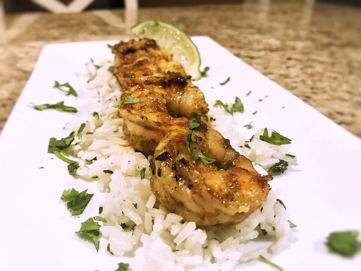 Easy Way Make Recipe Margarita shrimp with coconut cilantro rice that is Delicious, So Delicious}