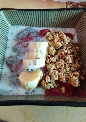 Una foto de Desayuno rico, nutritivo vegan🌱